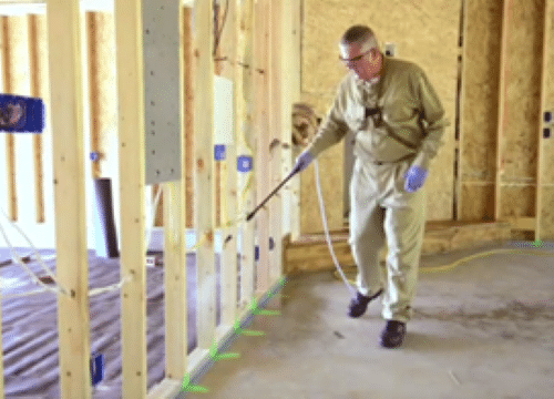 Borate Treatment Is used to prevent termites from infesting new construction